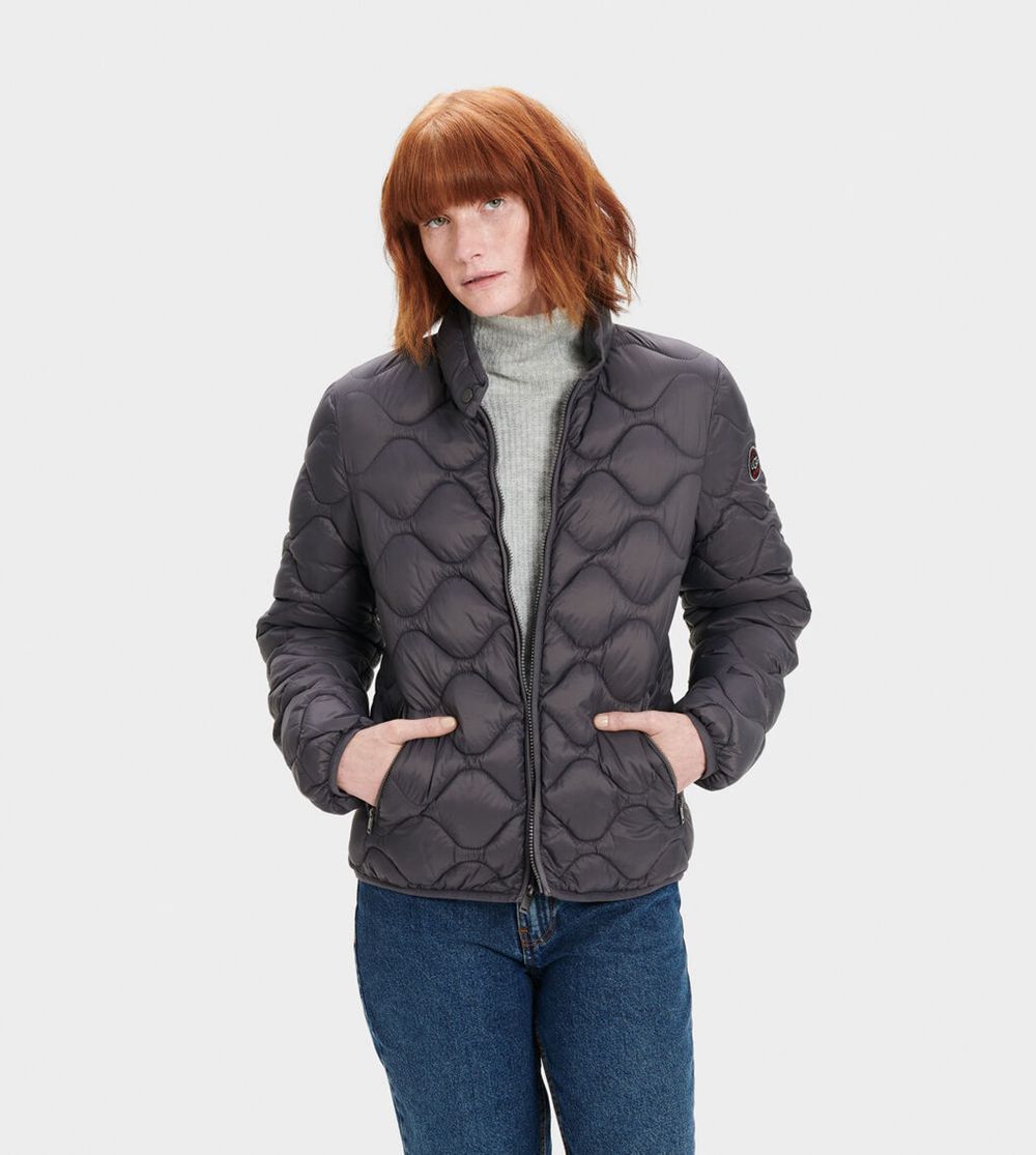 Ugg Jackets Canada - Ugg Women's Selda Packable Quilted Dark Grey